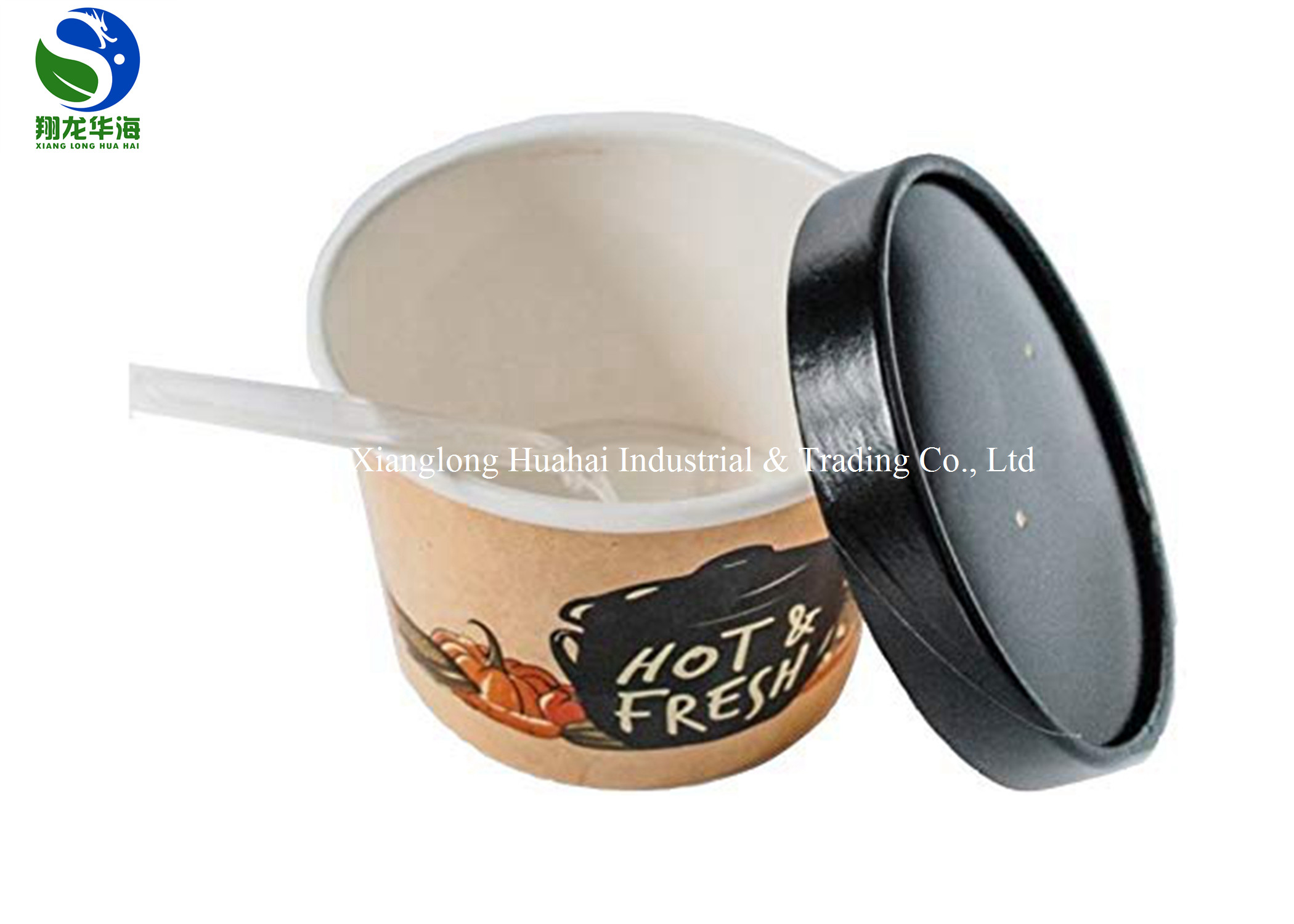 top grade brown kraft paper packaging take away food boxes and cup