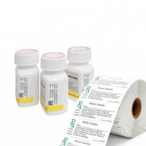 China 30mg PVC Pill Bottle Label 10x3cm With 30mg Plastic Bottles wholesale