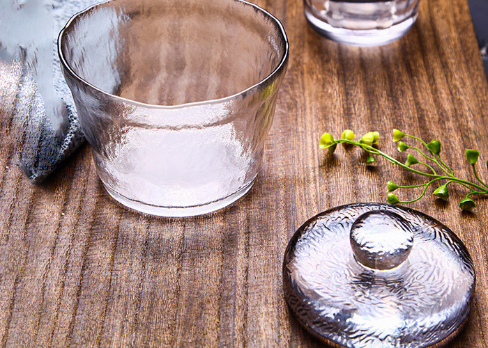 Round Big Eglass Bottle Jar With Lid Food Storage Customized Size