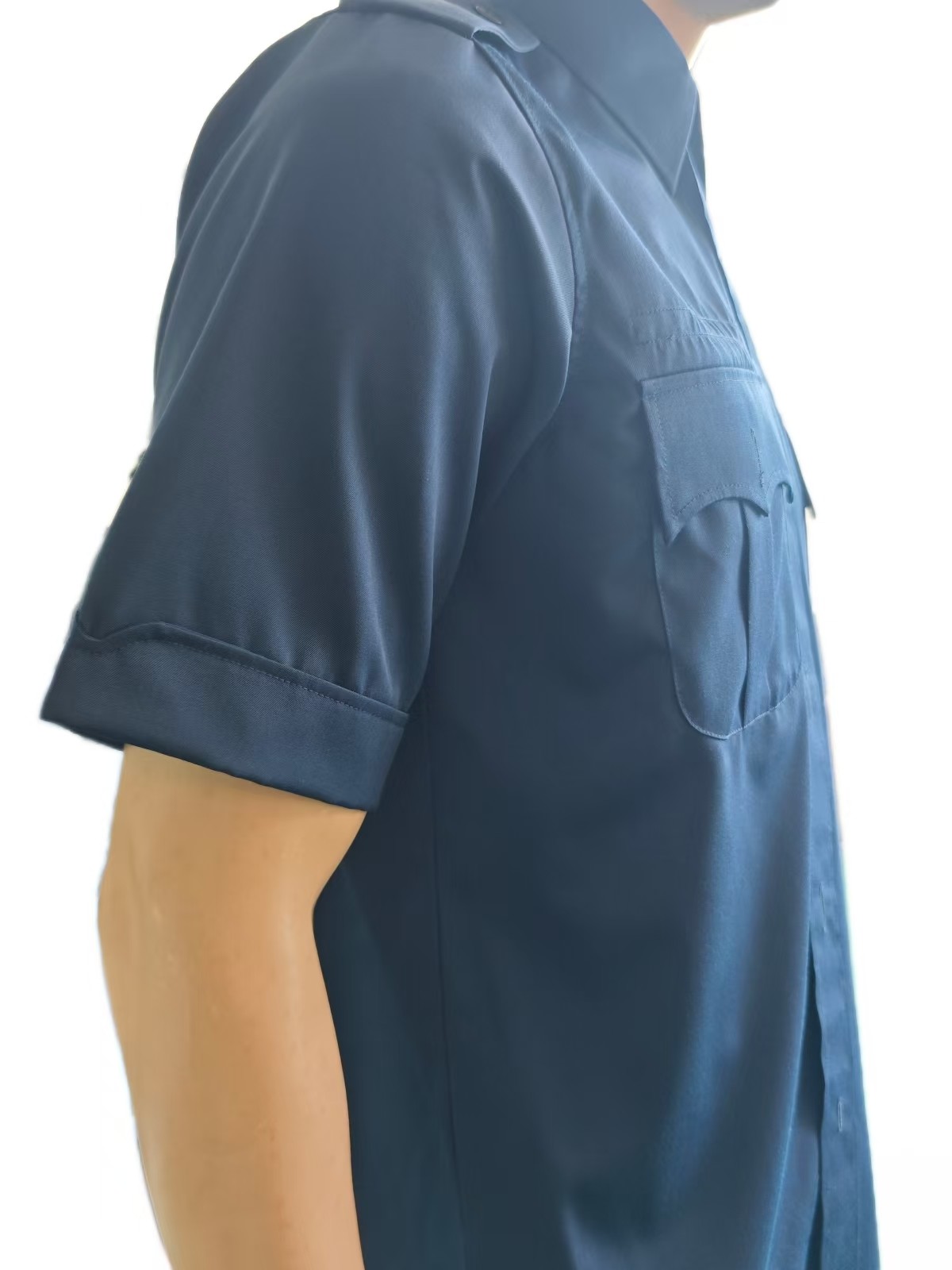 Navy Blue Summer Military Uniform Set - 45% Wool Blend (Short Sleeve)
