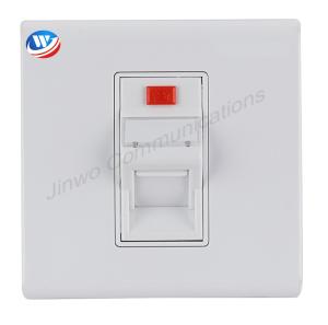 China Workstation Telephone Network Faceplate 1 Port Cat 6 Face Plate wholesale