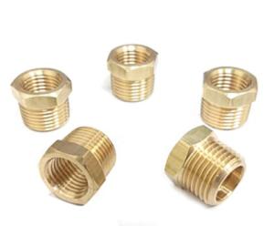 China 1000PSI 1/4&quot; Female 3/8&quot; Male NPT Brass Hex Bushing ASTM wholesale