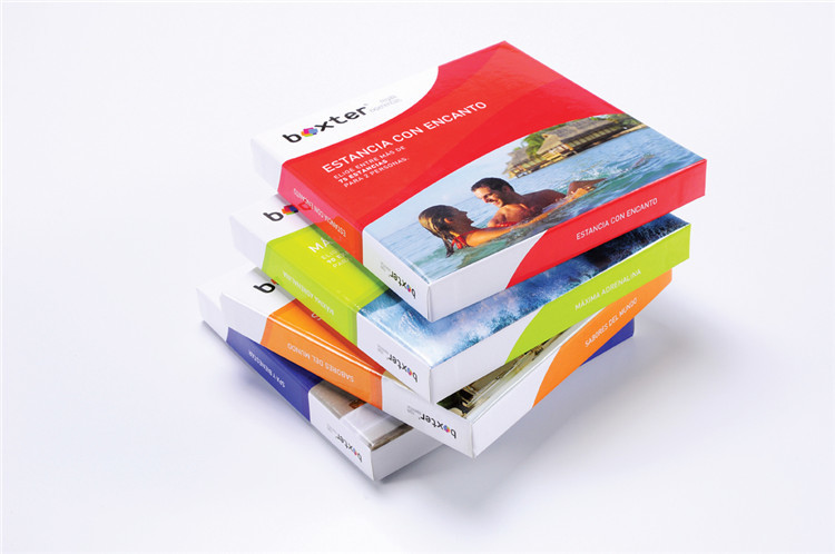 Gloss Lamination Rigid Carton Box Printing , Rectangle Cardboard Lid And Base Box