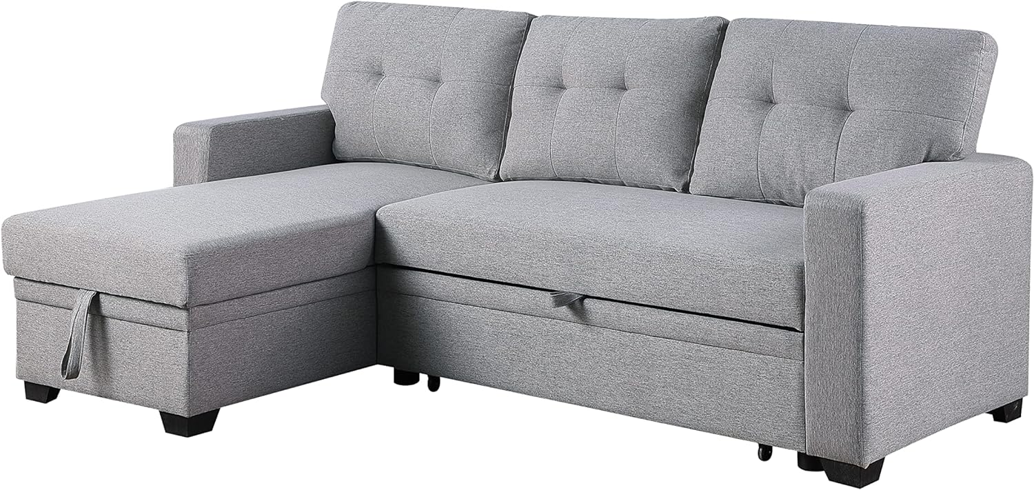 Mail Packing All Weather Fabric L Shape Sectional Sofa Bed Lounge Set with Cushions