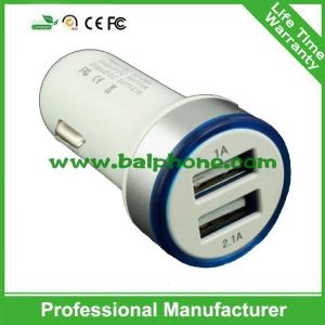 China 3.1A double mini usb car charger wholesale