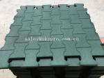 Training room interlocking tile dogbone crumb flooring Rubber Pavers