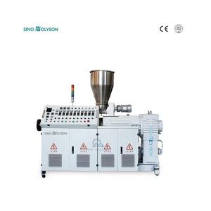 China 42 Rpm Plastic Conical Twin Screw Extruder 380V 50HZ 3 Phase wholesale