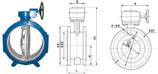 A216 WCB Double Eccentric Wafer Butterfly Valves S960 DN100 4",cast steel