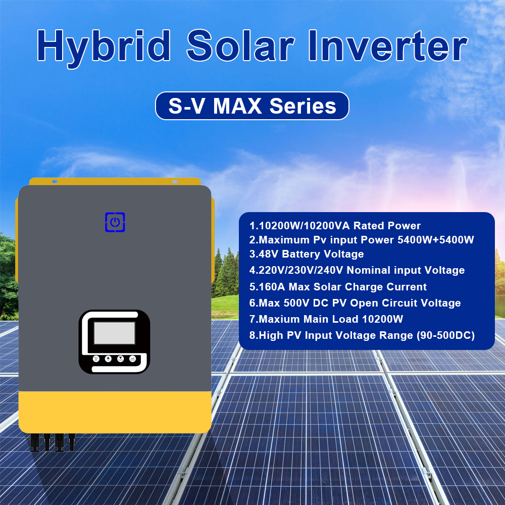 10Kw Solar Hybrid Inverter 48V 10Kva Off Grid Hybrid Inverter With MPPT