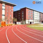 UV Resistant Playground Track Installation Shockproof Playground Track