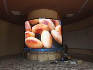 China Arc Lock P4.81 1000cd/sqm Curved LED Screen SMD2121 wholesale