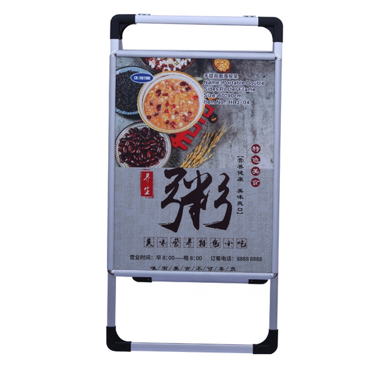 Portable Retail Poster Display Banner Stands For Shops Professional Design