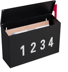 China Home Mailbox Large Mailbox, Mailbox for Outside, Matte Black Post Box wholesale
