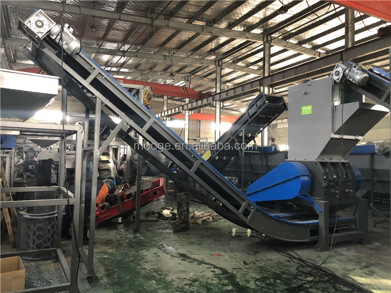 Single Shaft Industrial Plastic Crusher 600-1500mm Plastic Lump Shredder
