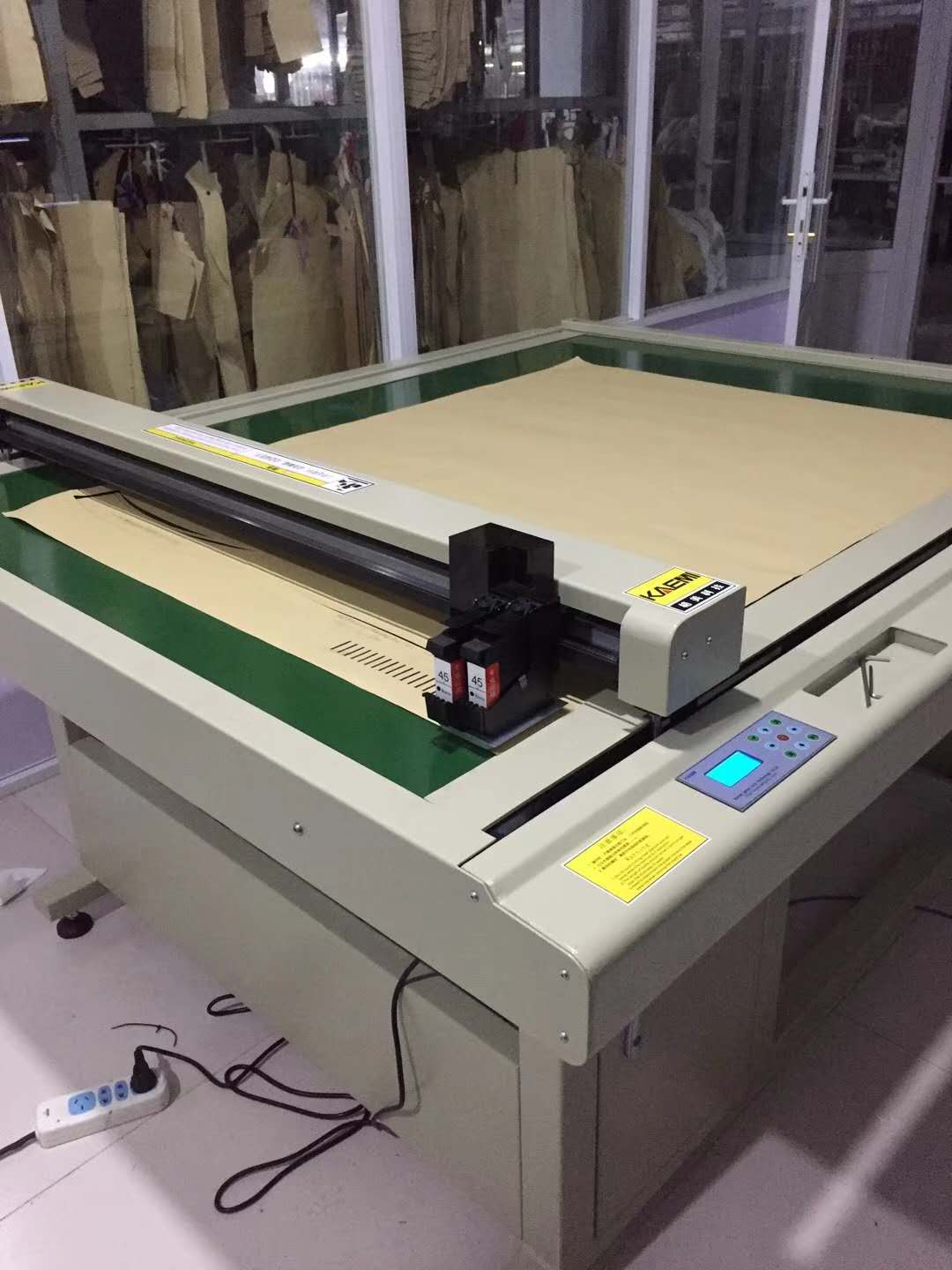 Dual HP45 Ink Box Printing and Cutting Plotter for Apparel Flatbed Paper Pattern Cutter