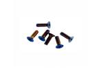 Automobiles Titanium MTB Bolts Blue Hexagon Socket Countersunk Head Screws