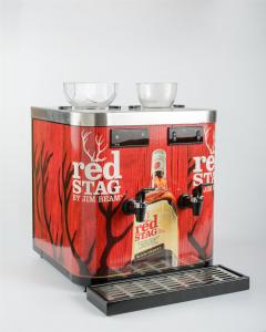 China Restaurants / Hotels Chilled Shot Dispenser Double Tap Dispensing Design wholesale