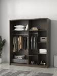Patten Chipboard Plywood Modern Bedroom Wardrobe 2 Door Sliding Wardrobe