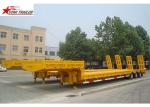 Heavy Duty Hydraulic Low Bed Semi Trailer Swan Neck Gooseneck Light Yellow