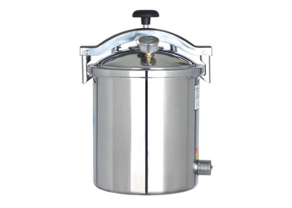 Stainless Steel Autoclave Steam Sterilizer 18 Liter Hand Wheel Type Safe /