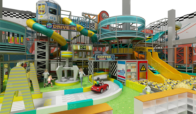 Colorful Commercial Indoor Play Structure Playground Equipment For Preschoolers