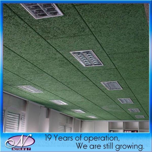Wool Acoustic Panel Type Groove Wooden Sound Absorbing Fiber Cement Ceiling /
