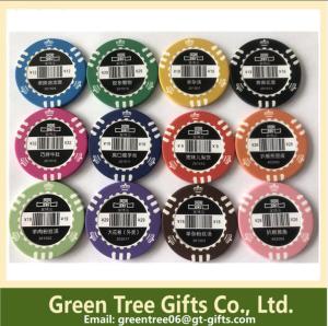 China Different Colors&amp; Design 11.5g Dice Poker Chip/ 14g Clay Poker Chip wholesale