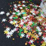 OEM Christmas Glitter Heart Flower Shaped Chunky Nail Art Face Body DIY Crafts