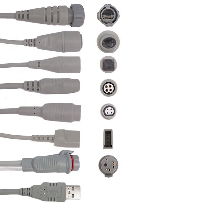 Patient monitor cable compatible Bard monitor to Edwards transducer IBP cable