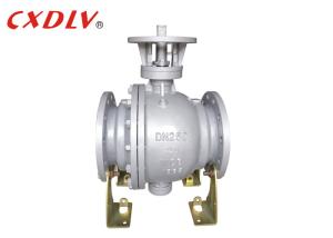 China Carbon Steel Trunnion Mounted ball valve stainless steel Natural Oil Gas Firesafe With Flange Ends wholesale