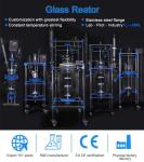 100L 200L 500L Jacketed Glass Reactor Double Layer Customize