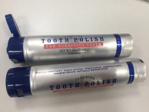 China Toothpaste / Cosmetic Silver 108g-D35mm Laminate Tube With Glossy Varnish wholesale