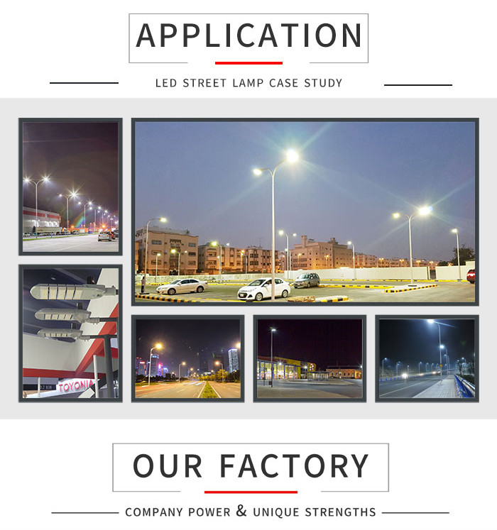 High Lumen Led Intelligent Street Light Residential Lamp 155LM/W 150W 135W IP66 IK10