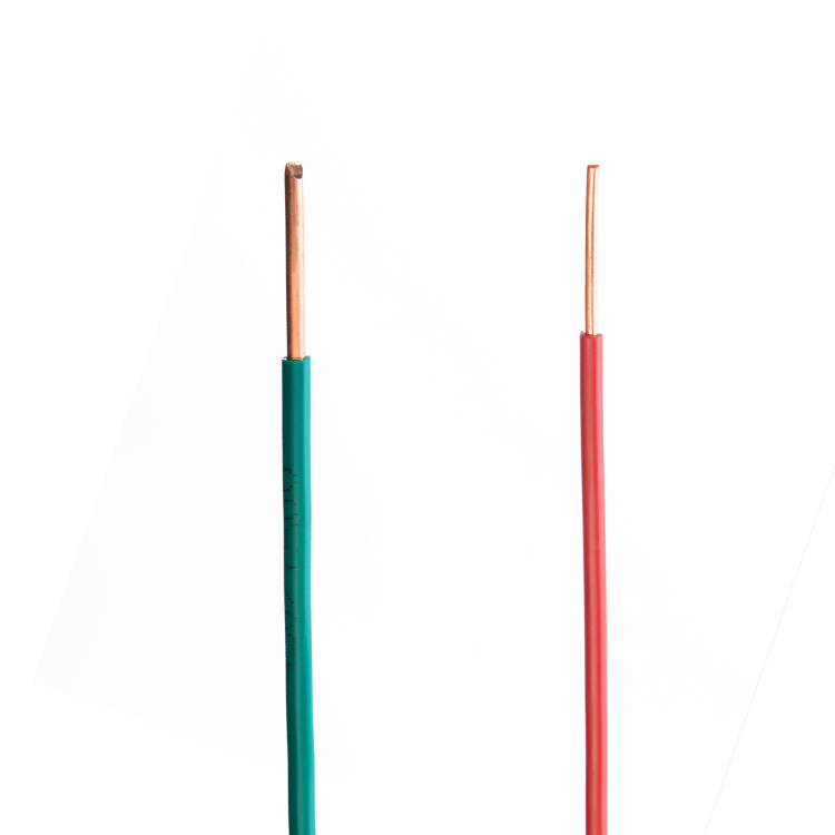 Low Voltage PVC Insulated Solid Copper Single-core Non-sheathed Cables VDE H05V-U BV 0.5 0.75 1.0 mm with PVC Insulation