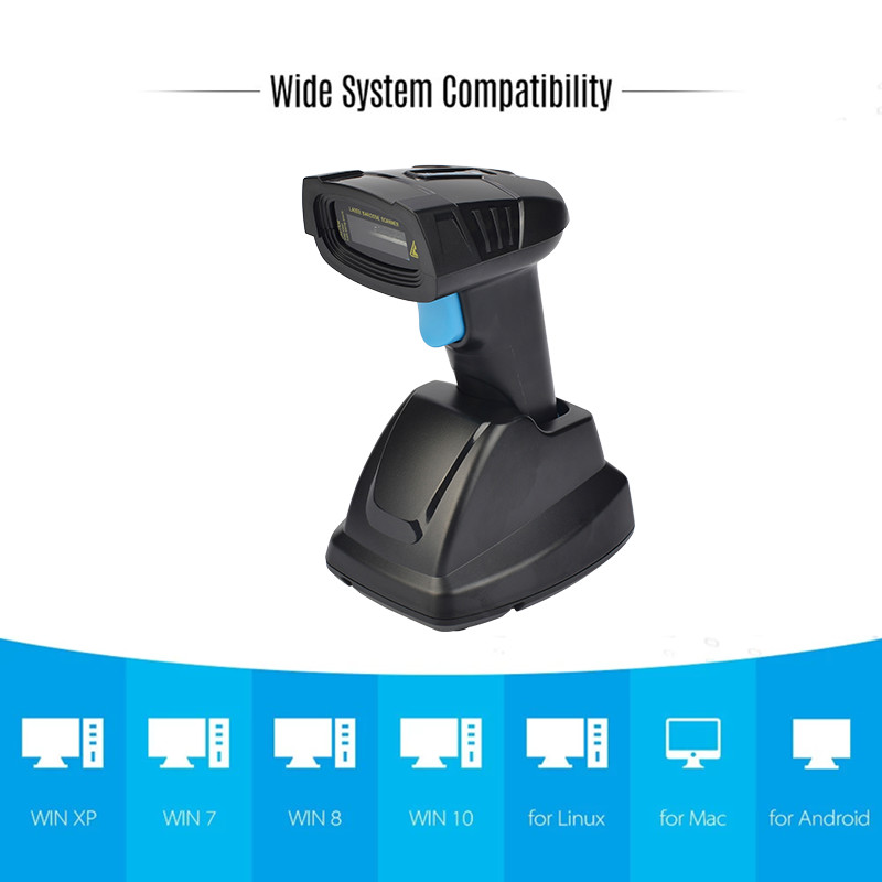 1D Handheld Wireless Laser Barcode Scanner Reader For Warehouse Inventory