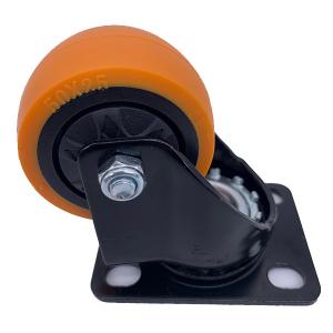 China 50mm Swivel Top Plate Polyurethane Tread Caster wholesale