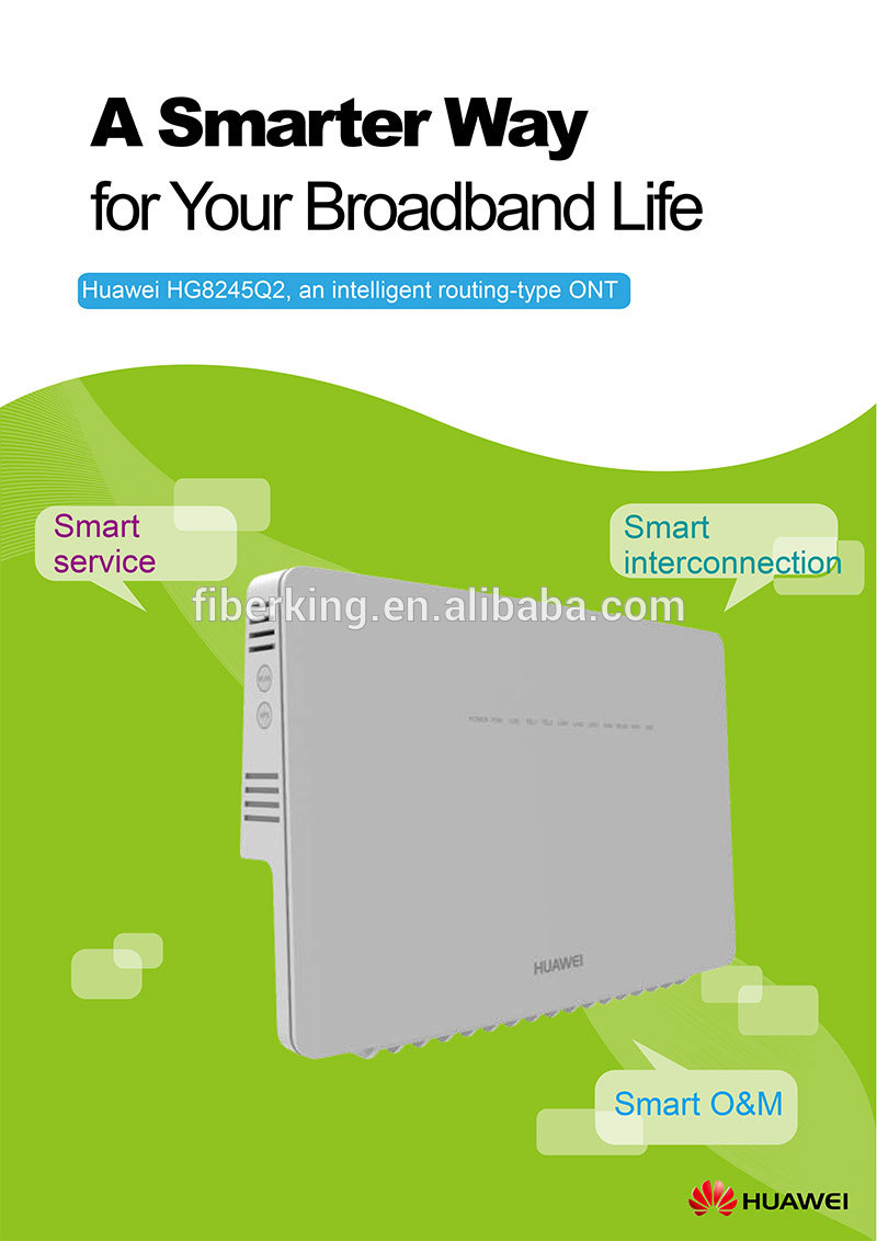 FTTH modem router HG8245Q2 HUAWEI GPON dual band dualWiFi ONU ONT Routing type 4GE+2TEL+USB same function as HG8245U