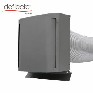 China HVAC Parts Metal Air Vent Outdoor Square Vent Cap Powder Coated Grey Wall Cowl wholesale
