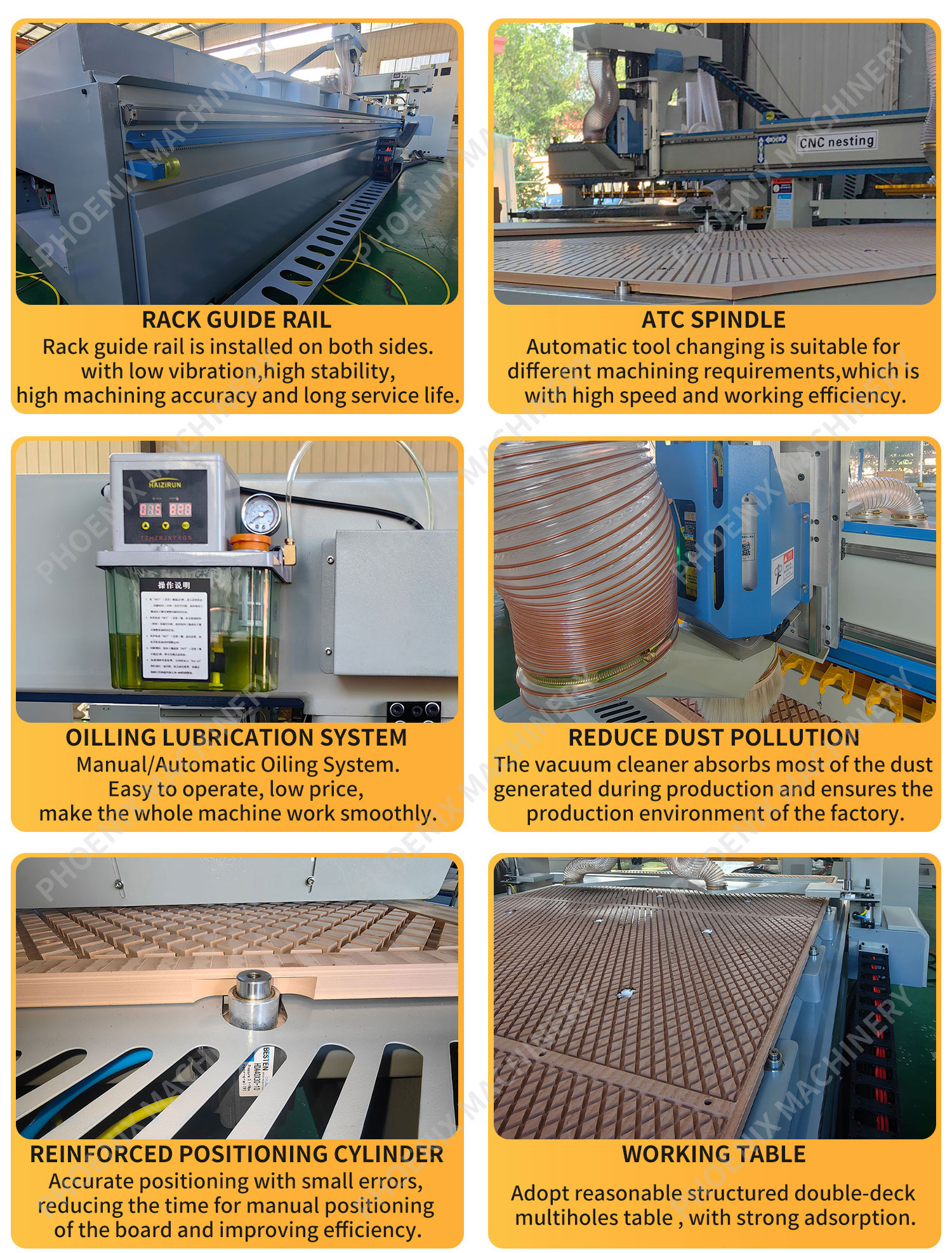 5080x3000x2400mm ATC CNC Router with Heavy Duty Liner Motor Drive and High Voltage