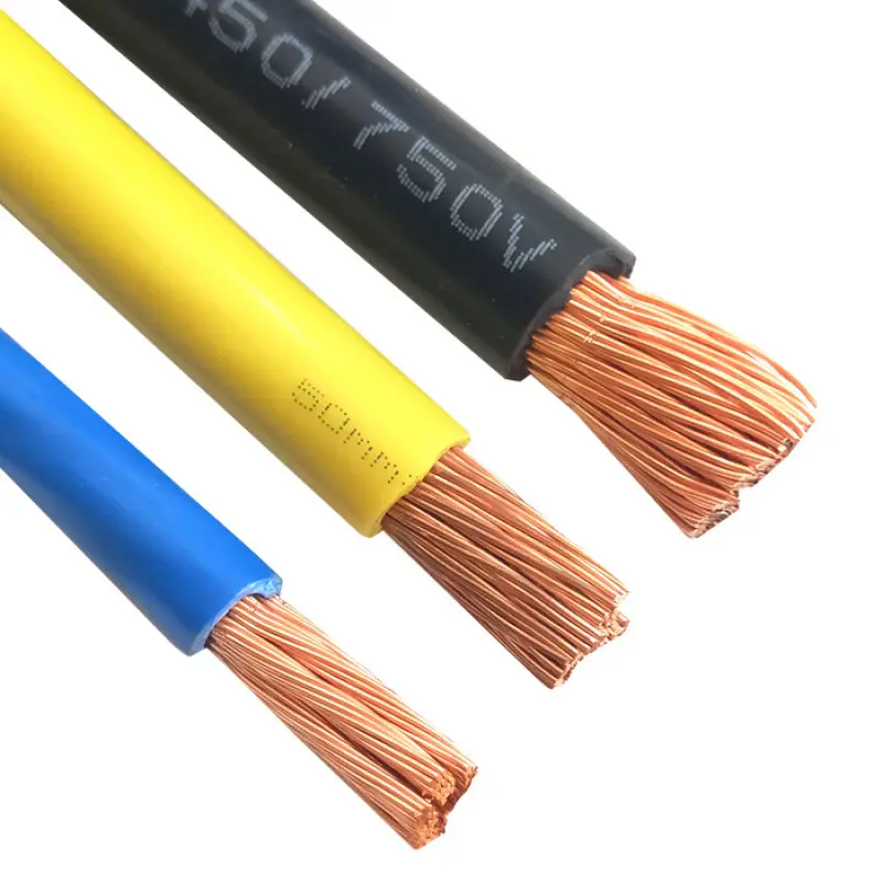 Insulated PVC 4 Core 15mm 25mm 4mm 6mm Flexible Copper Core Electric Power Cable