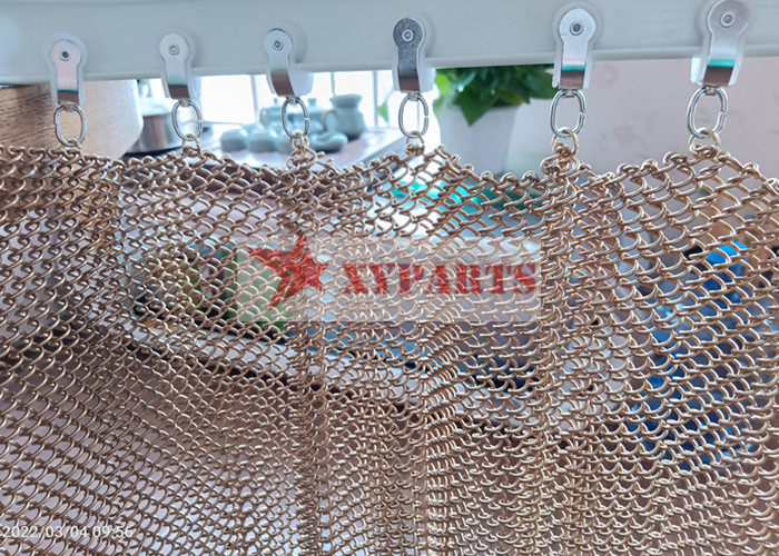 Aluminum Chain Mail Metal Mesh Curtain Used For Space Divider