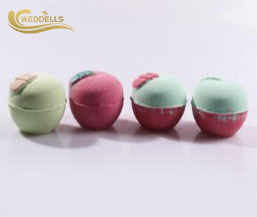 Free Sample Custom Bath Bombs Apple Shaped Natural Ingredients Vegan