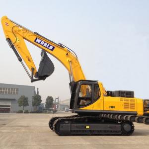 China Safety Frame Rubber Tire Excavator Yellow Mini Hydraulic Excavator wholesale