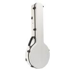 Anti Pressure Fiberglass Hardshell Banjo Case White Extremely strong