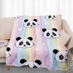 Hypoallergenic Fuzzy Flannel Plush Blanket 100% Polyester For Home