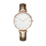 Stainless Steel Rose Gold Watches For Women 3atm Water Resistant