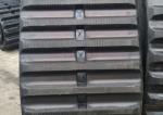 Black Width 700mm Dumper Rubber Track 125mm Pitch 78 Link