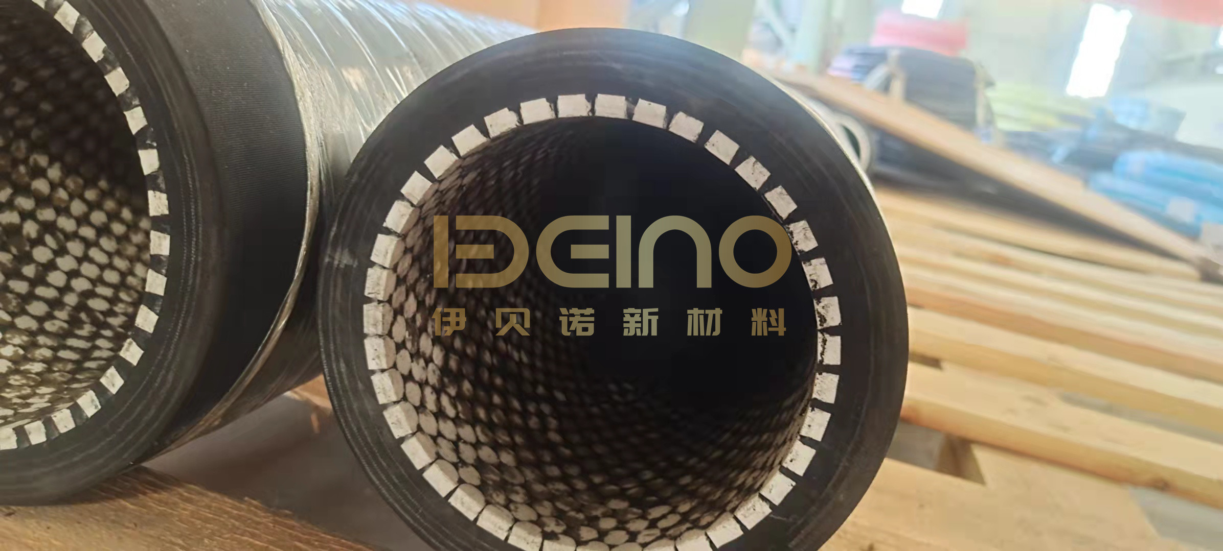 Impact Resistance Ceramic Rubber Hose Cylindical High Pressure Heat Resistant