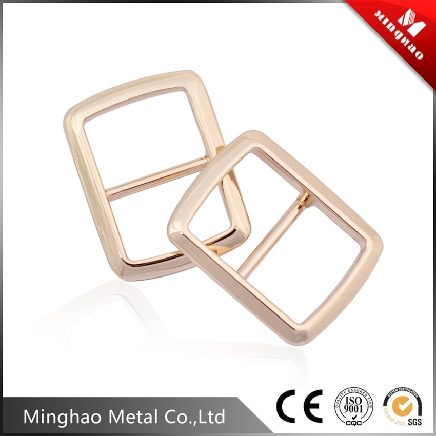 Hot sale 28.17*19.51mm light gold Tri-glide adjustable strap bruckle