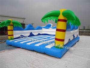China waves bouncy calste bouncer, summer theme inflatable jumping castle commercial wholesale